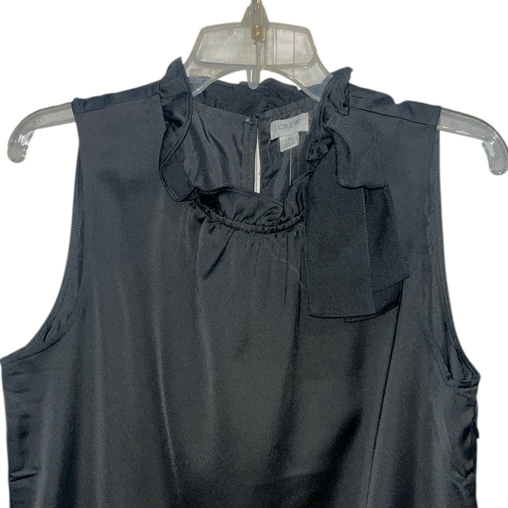 J. Crew Ruffle-Neck Sleeveless Dress Size 10 NWT - Picture 8 of 13